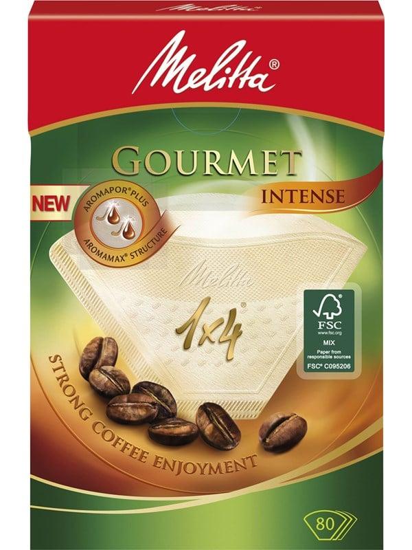 Kaffefilter Gourmet Intense 1x4 Hvid 80 Stk fra Melitta