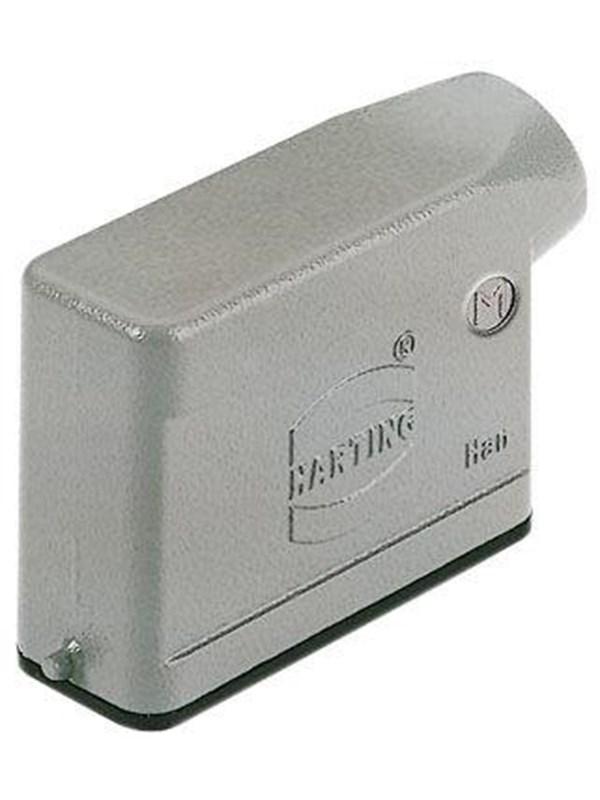 Han A Hood Side Entry Lc 2 Pegs M20 - Stikkontakt IP65
