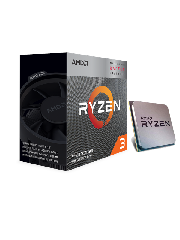 AMD Ryzen 3 3200G CPU med Wraith Spire Køler