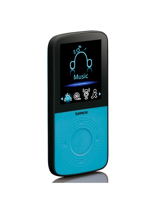 Podo 153bu   Sport Mp3 4 Player With Pedometer Sport Earplugs And Sport Wristband   Blue   Mp3 Afspiller 4 Gb fra Lenco