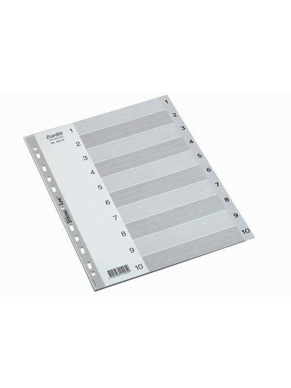 Strong Line®register Grå A4 1 10, Grå fra Bantex