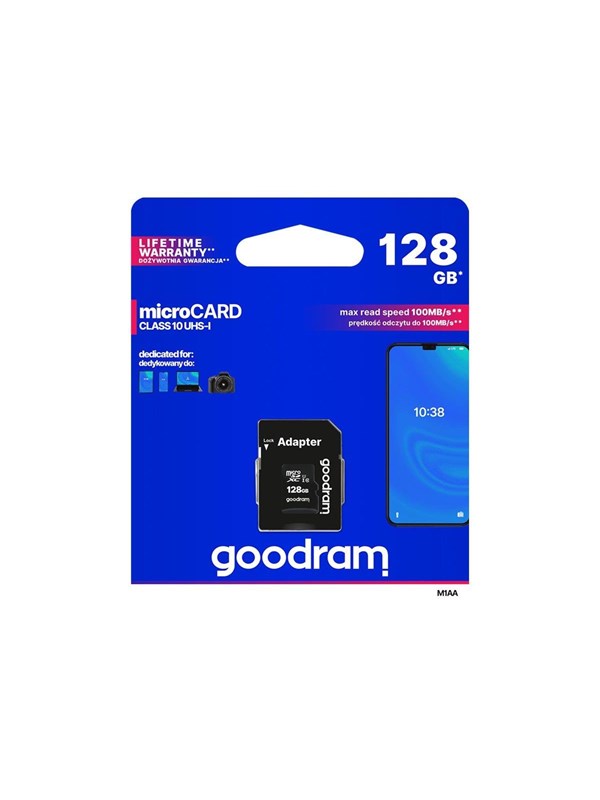 128 GB Goodram Hukommelseskort - UHS-I U1 Tilbud!