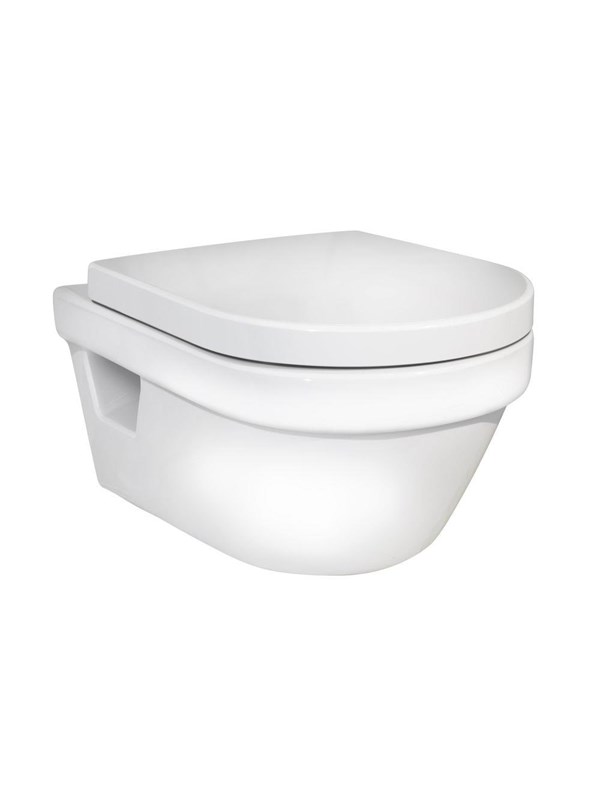 Hygienisk Flush Væg WC Skål med Sæde fra Gustavsberg