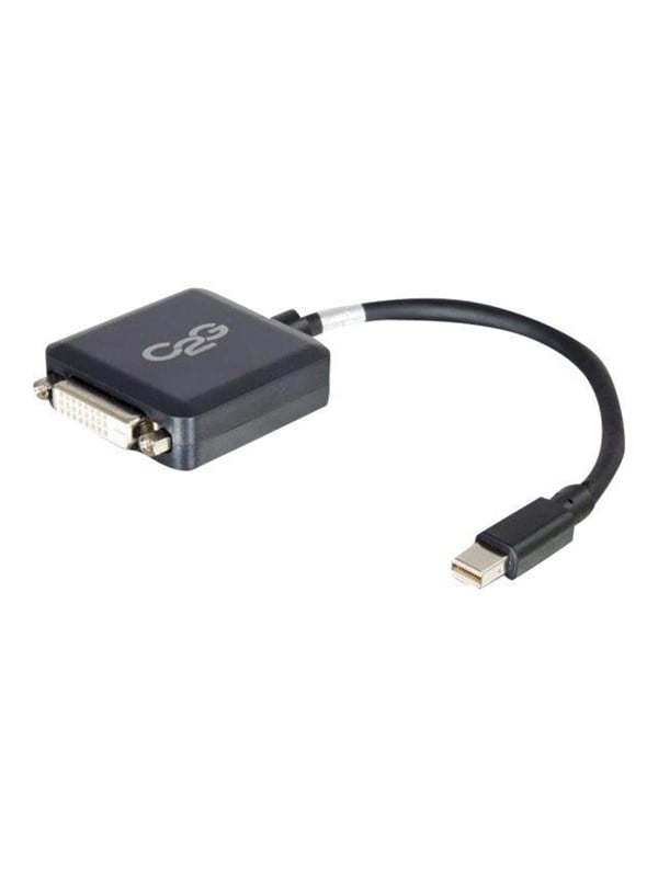 20cm Mini Displayport To Dvi Adapter   Thunderbolt To Single Link Dvi D Converter M F   Black   Displayport Cable   20 Cm fra C2g