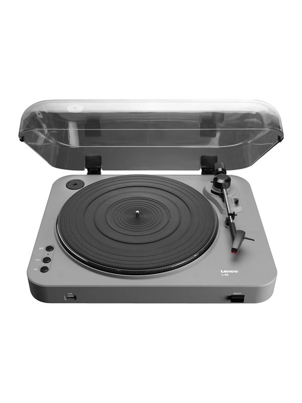 L 85   Turntable With Digital Recorder   Pladespiller Grå fra Lenco