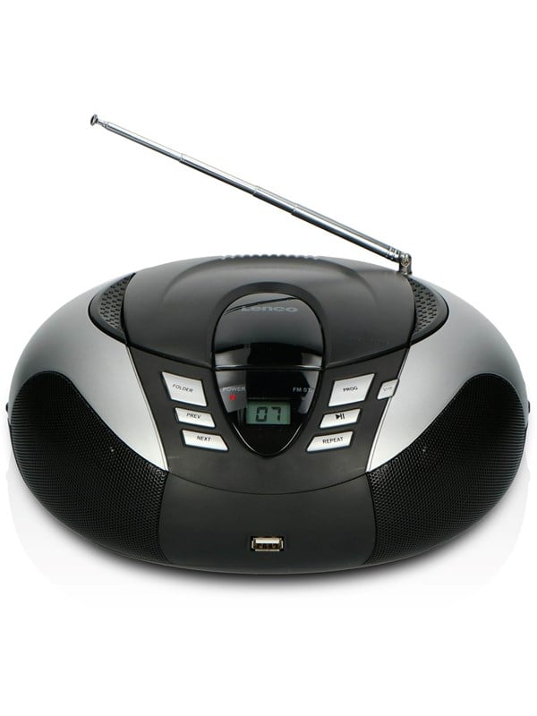 Scd 37 Usb   Portable Fm Radio Cd And Usb Player   Grey fra Lenco