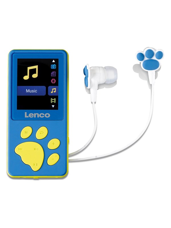 Xemio 560bu   Mp3 Mp4 Player With 8gb Memory   Blue   Mp3 Afspiller 8 Gb fra Lenco