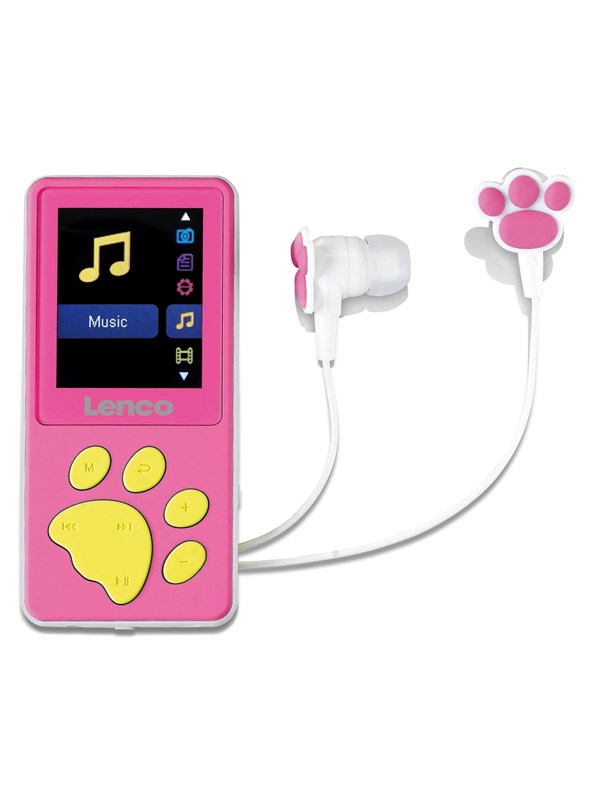 Xemio 560bu   Mp3 Mp4 Player With 8gb Memory   Pink   Mp3 Afspiller 8 Gb fra Lenco