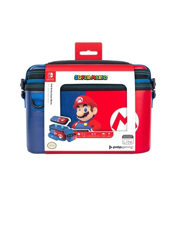 Pull N Go Case   Mario   Accessories For Game Console   Nintendo Switch fra Pdp