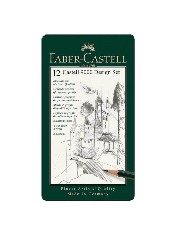Faber Castell Graphite Pencil 9000 - Pakke med 12 blyanter
