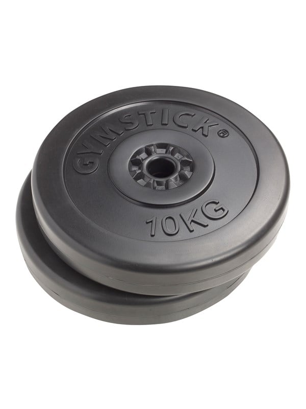 2 X 10kg Vinyl Vægtskiver fra Gymstick - Tilbud!