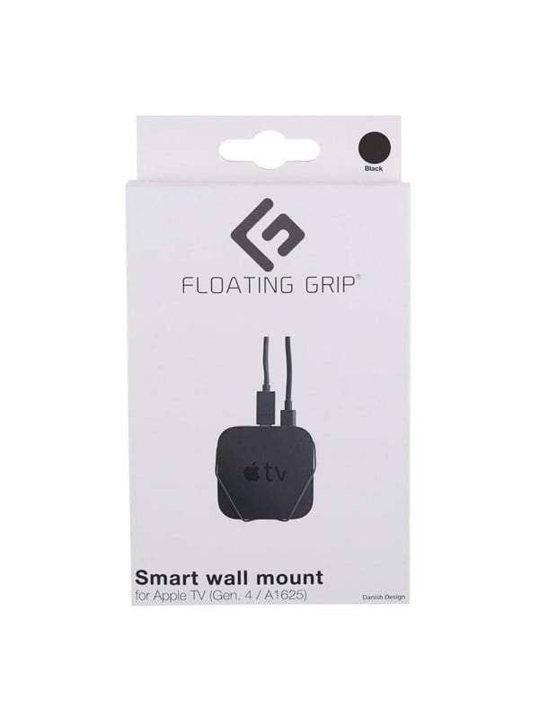 Apple Tv Gen. 4 Wall Mount (black) fra Floating Grip