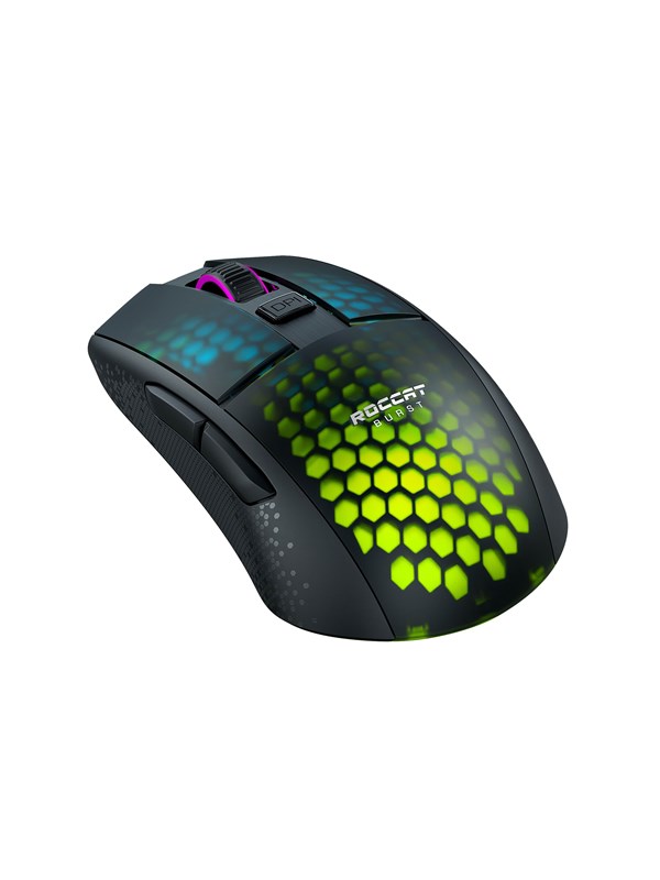 Burst Pro Air   Black   Gaming Mus   Optisk   6 Knapper   Sort Med Rgb Lys fra Roccat