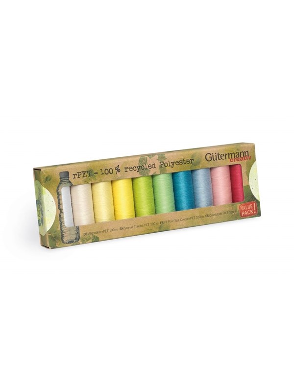 Sewing Thread Set   Eco   Pastel Colors (10 Rl.) fra Gütermann