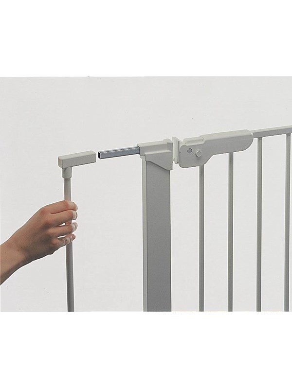 Extend A Gate Sikkerhedsgitterforlænger, 2 Forlængere, 14cm, Sølv fra Babydan