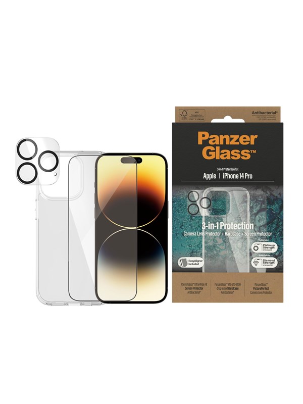 3 In 1 Pack Apple Iphone 14 Pro fra Panzerglass