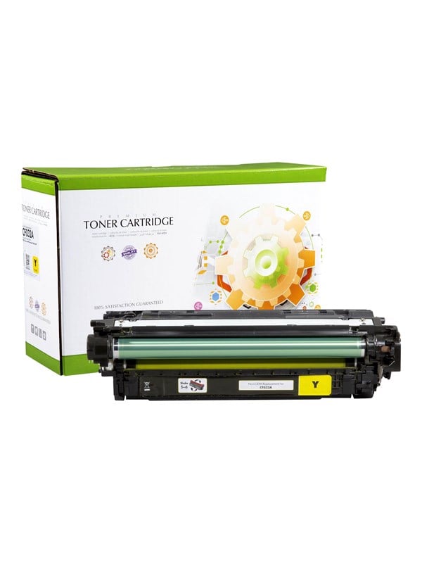 Yellow   Remanufactured   Toner Cartridge (alternative For: Hp Cf032a)   Lasertoner Gul fra Static Control