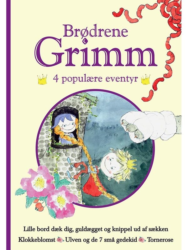 Brødrene Grimm   4 Populære Eventyr Lilla   Børnebog   Hardcover fra Forlaget Globe
