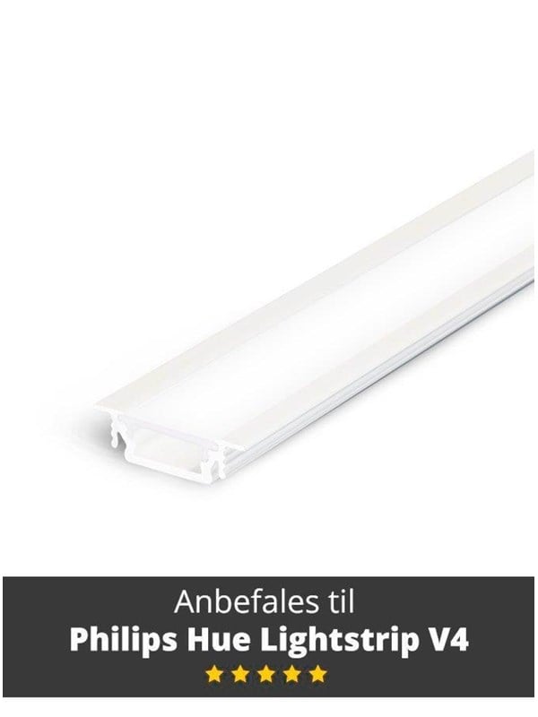 Aluminiumsprofil   Model G Til Philips Hue Og Lifx   Hvid fra Light Solutions