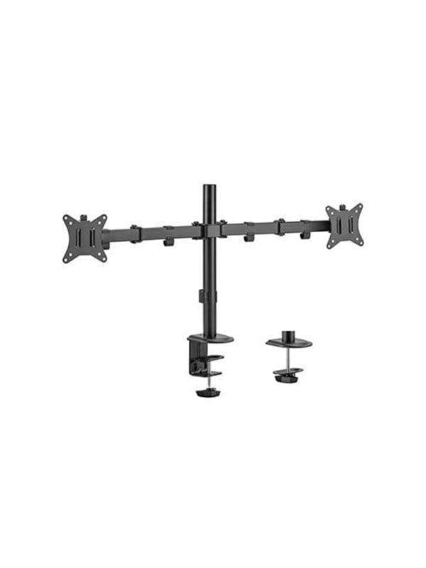 Adjustable Desk 2 Display Mounting Arm fra Gembird