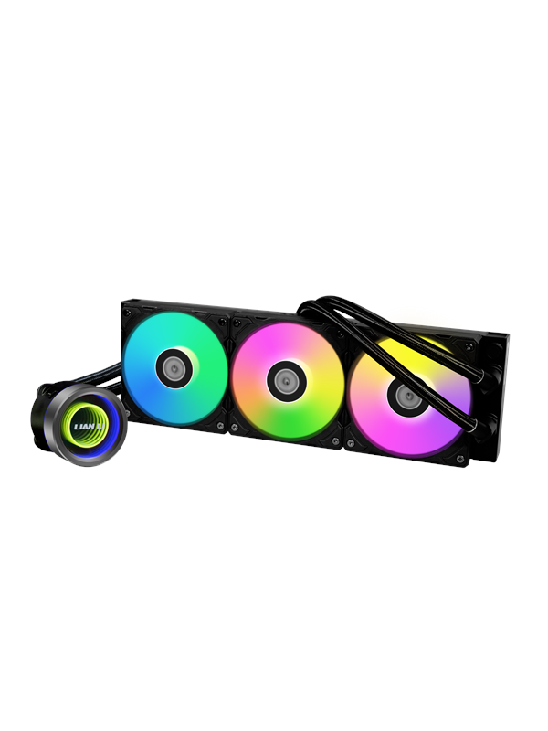 Galahad Ii Trinity 360mm Black   Argb   Cpu Vandkøling   Max 36 Dba fra Lian Li