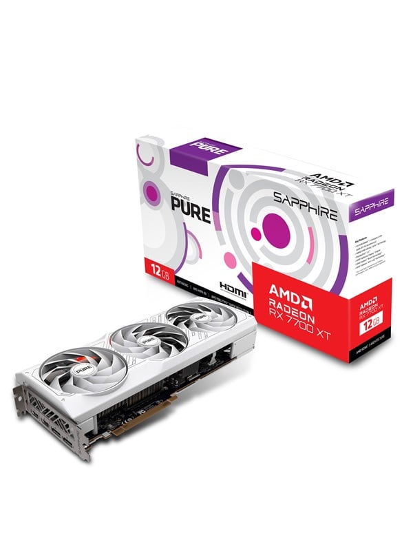 Radeon Rx 7700 Xt Pure Oc   12gb Gddr6 Ram   Grafikkort fra Sapphire