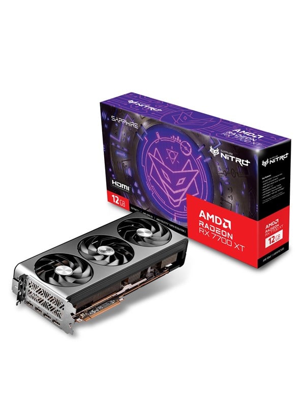 Radeon Rx 7700 Xt Nitro+   12gb Gddr6 Ram   Grafikkort fra Sapphire