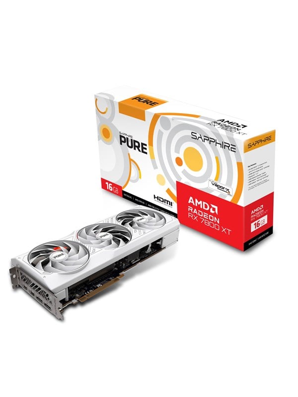 Radeon Rx 7800 Xt Pure Oc   16gb Gddr6 Ram   Grafikkort fra Sapphire