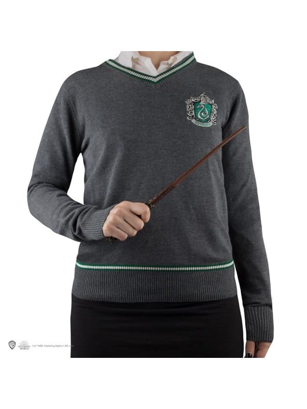 Slytherin   Grey Knitted (large)   Sweater fra Harry Potter