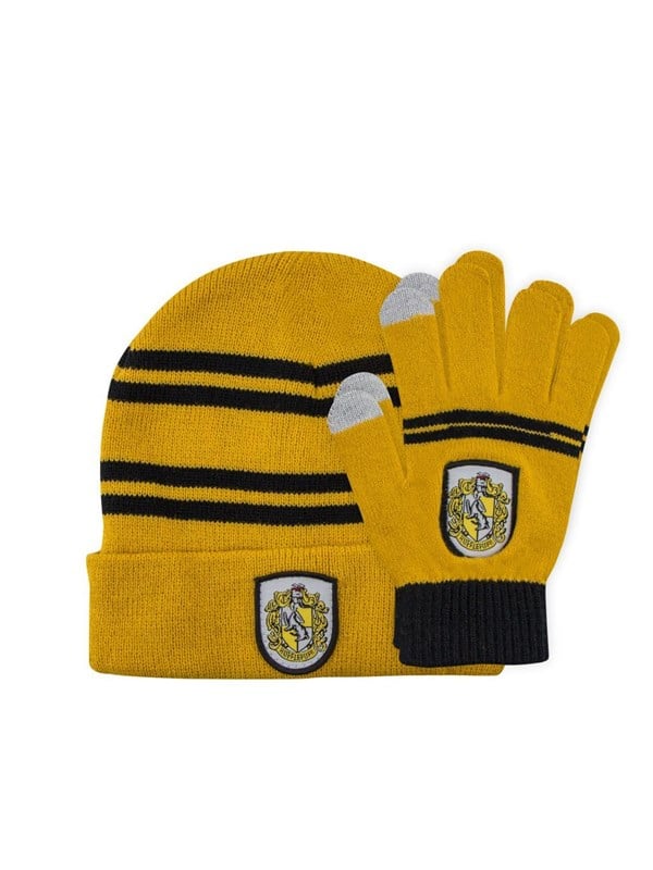 Hp Beanie Gloves Hufflepuff Adult Set Eu   Beanie fra Harry Potter