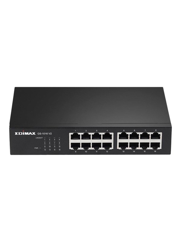 Gs 1016 V2   Switch   16 Ports   Rack Mountable fra Edimax