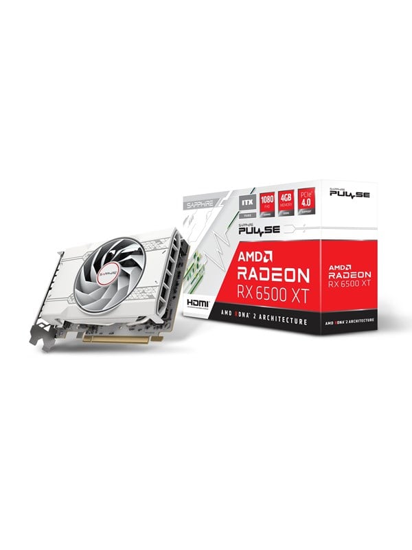 Radeon Rx 6500 Xt Pulse Itx   4gb Gddr6 Ram   Grafikkort fra Sapphire