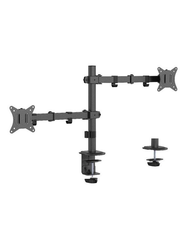 Adjustable Desk Mounted Double Monitor Arm fra Gembird