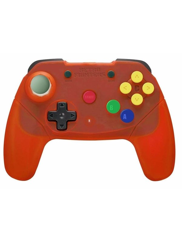 Brawler64 2.4g Orange   Controller   Nintendo 64 fra Retro Fighters