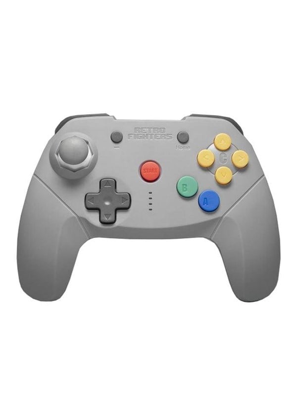 Brawler64 Bluetooth Nso Edition   Grey   Controller   Nintendo Switch fra Retro Fighters