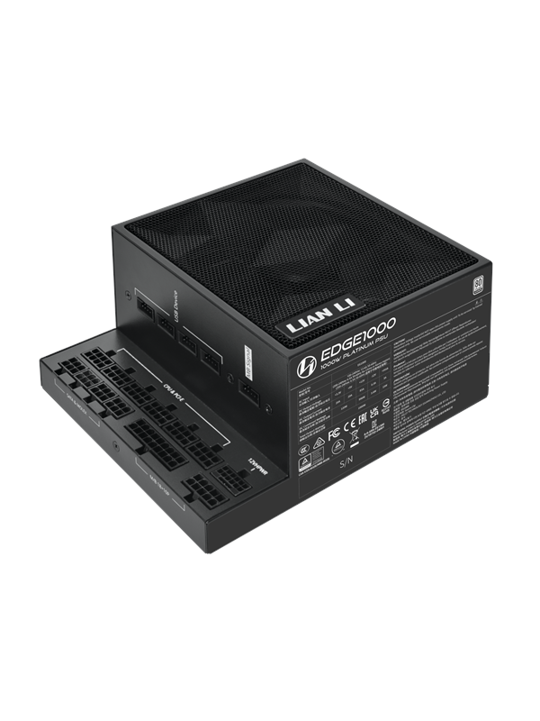 Edge 1000 Strømforsyning   1000 Watt   120 Mm   Atx 3.1   80 Plus Platinum Certified fra Lian Li