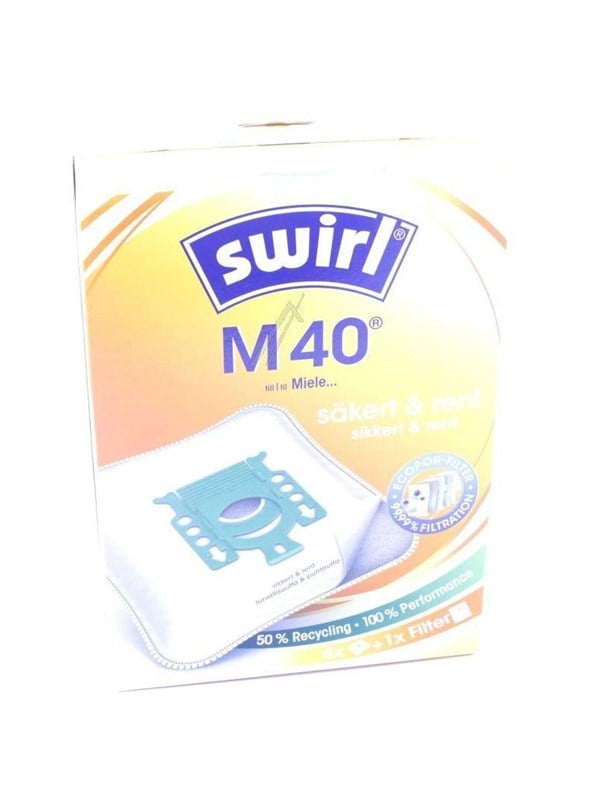 Swirl M40 Vacuum Bag 4 In 1   Compatible With Miele Gn Hyclean 3d fra Melitta