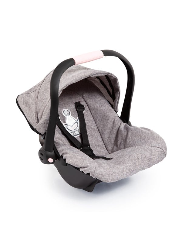 Deluxe Car Seat With Canopy For Dolls   Grey (67910aa) fra Bayer Design