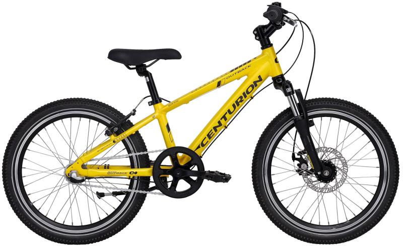 Basic Outback Dreng 20" 3g 2023   Gul (udstillingsmodel) fra Centurion