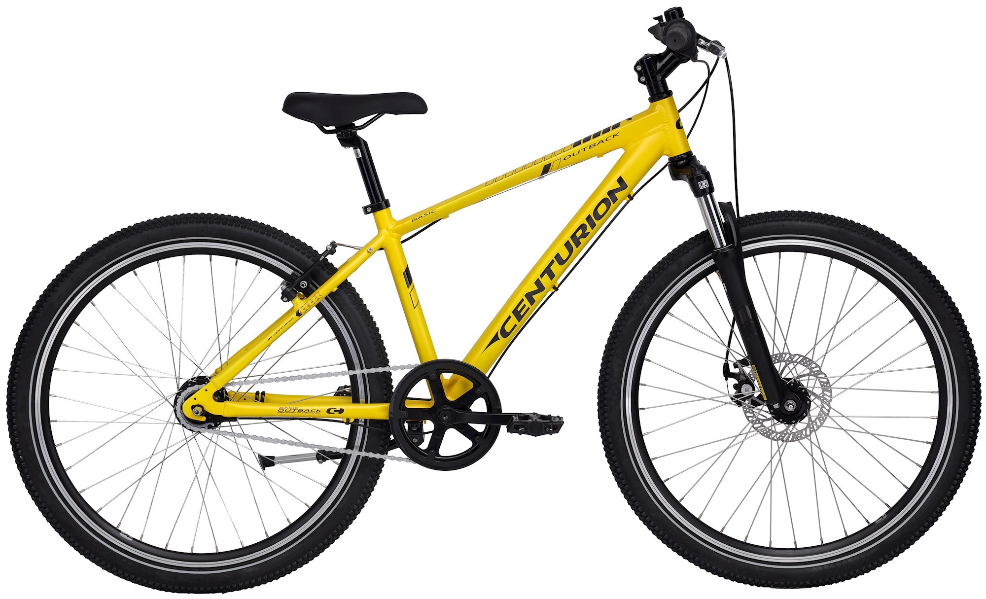 Basic Outback Dreng 26" 7g 2023   Gul fra Centurion