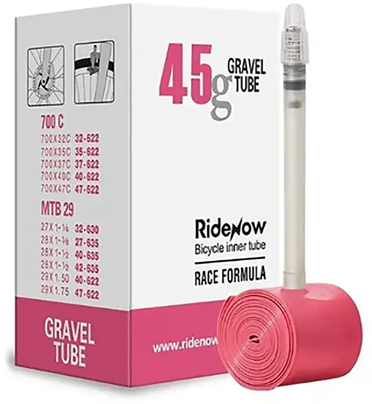 Ridenow Gravel Cykelslange 65mm - Ultra Letvægt TPU