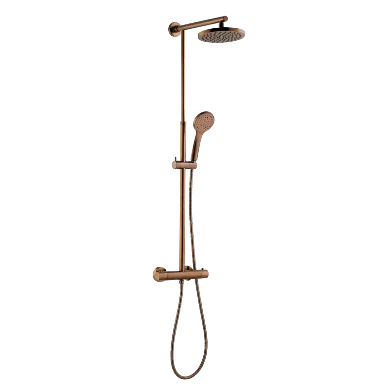 Infigo L Termostatbruse  Sæt ø200 100 Rose Gold Brushed fra Adora