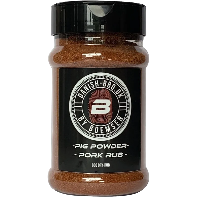 Danish Bbq   Pig Powder    220g   Rub fra Danish Bbq By Boemsen