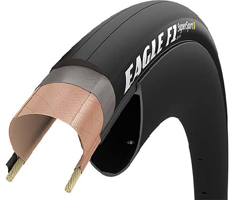 Eagle F1 Supersport R Tube Type 700x25 28   Sort fra Goodyear