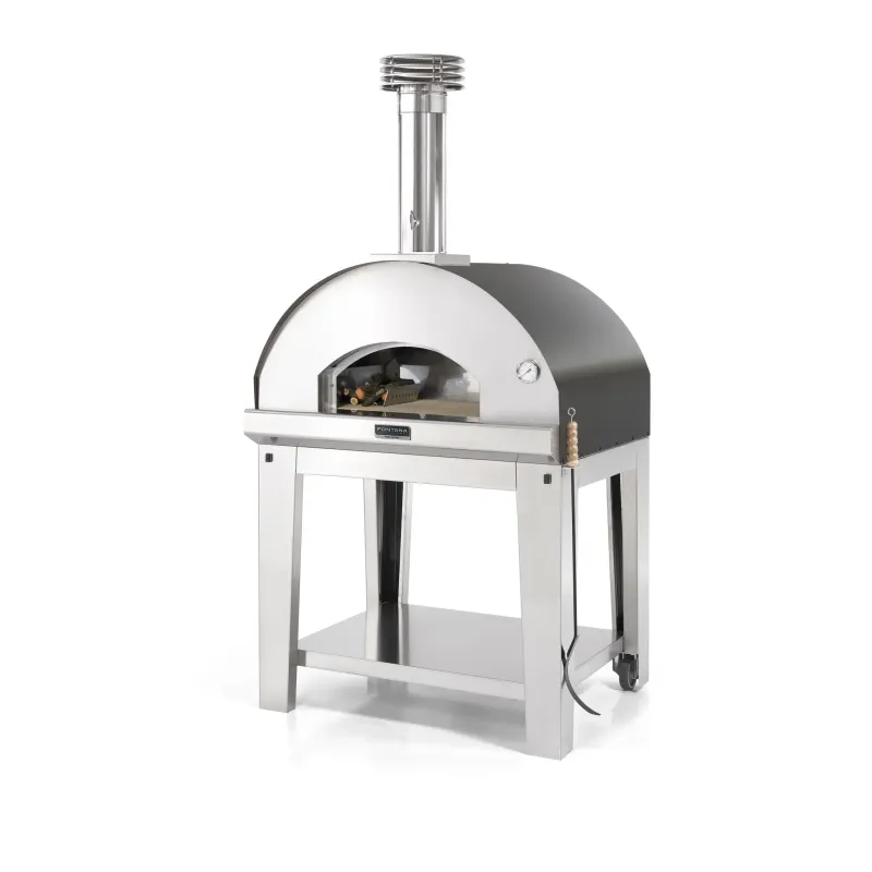 Mangiafuoco Antracite Pizzaovn Med Vogn fra Fontana Forni