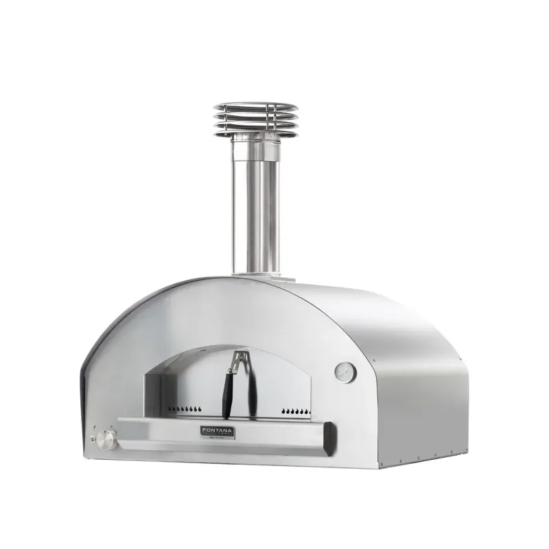 Mangiafuoco Inox Gas Pizzaovn Uden Vogn fra Fontana Forni