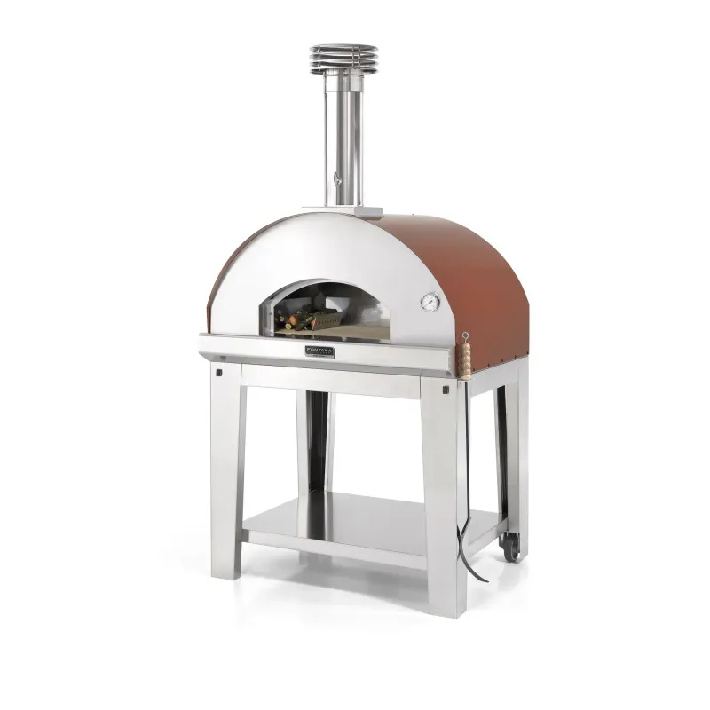 Mangiafuoco Rosso Pizzaovn Med Vogn fra Fontana Forni