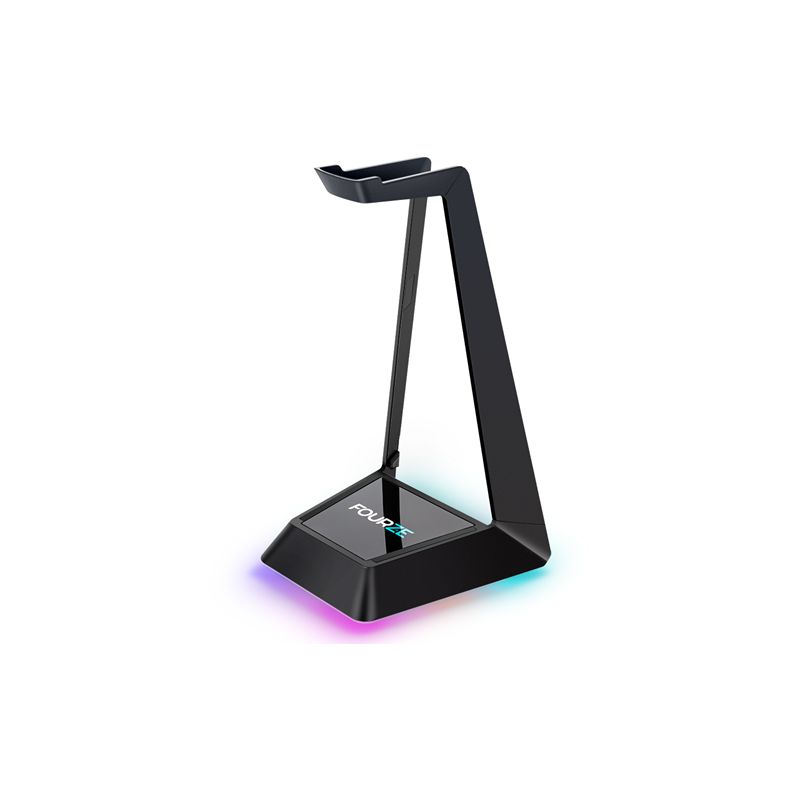 Fourze Ember Headset Stand W Qi, Usb, Rgb Headset Holder