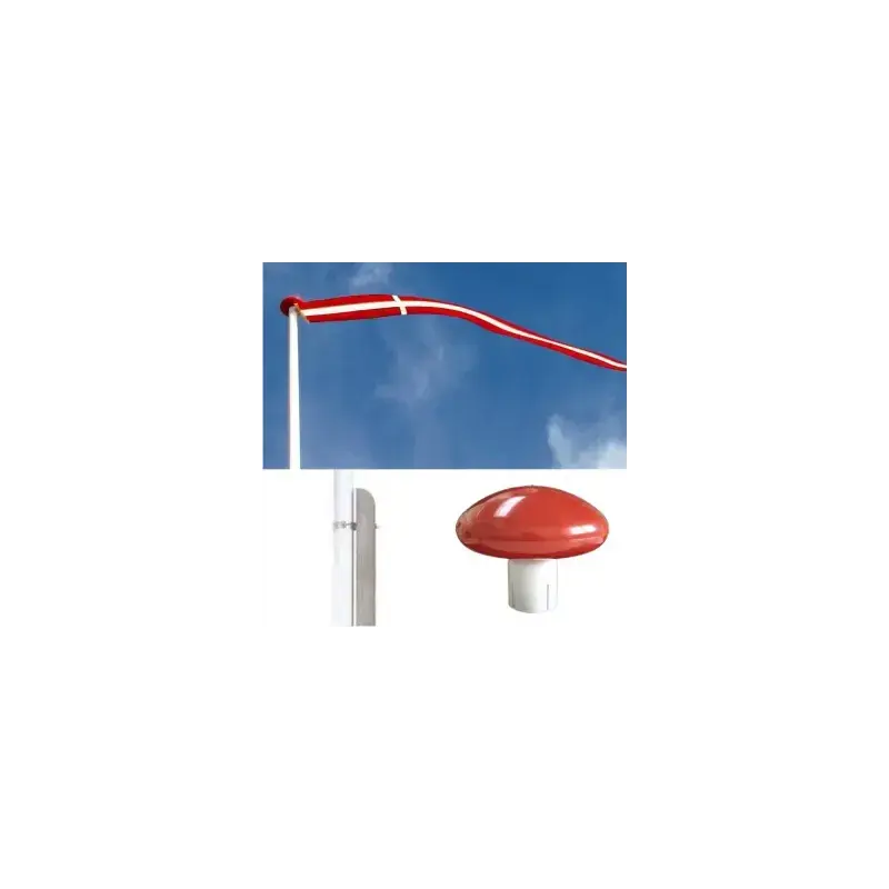 Glasfiberflagstang M  Betonfod 8 Meter fra Fyns Flagstang Industri