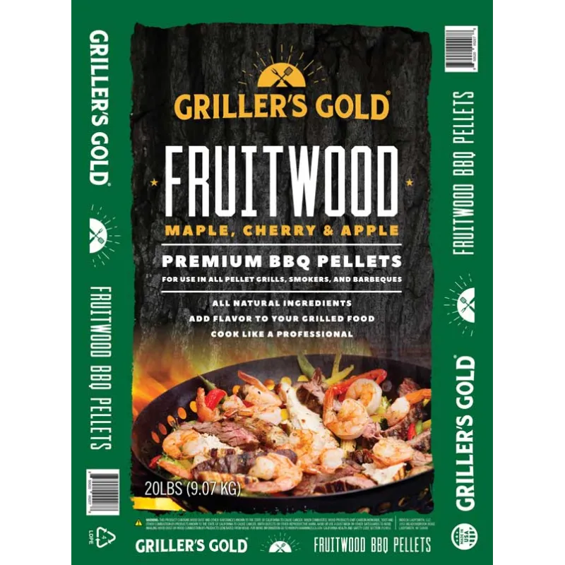 Griller's Gold Fruitwood Træpiller   9 Kg fra Grillers Gold